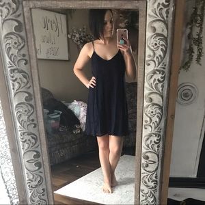 Navy Chevron Dress size medium